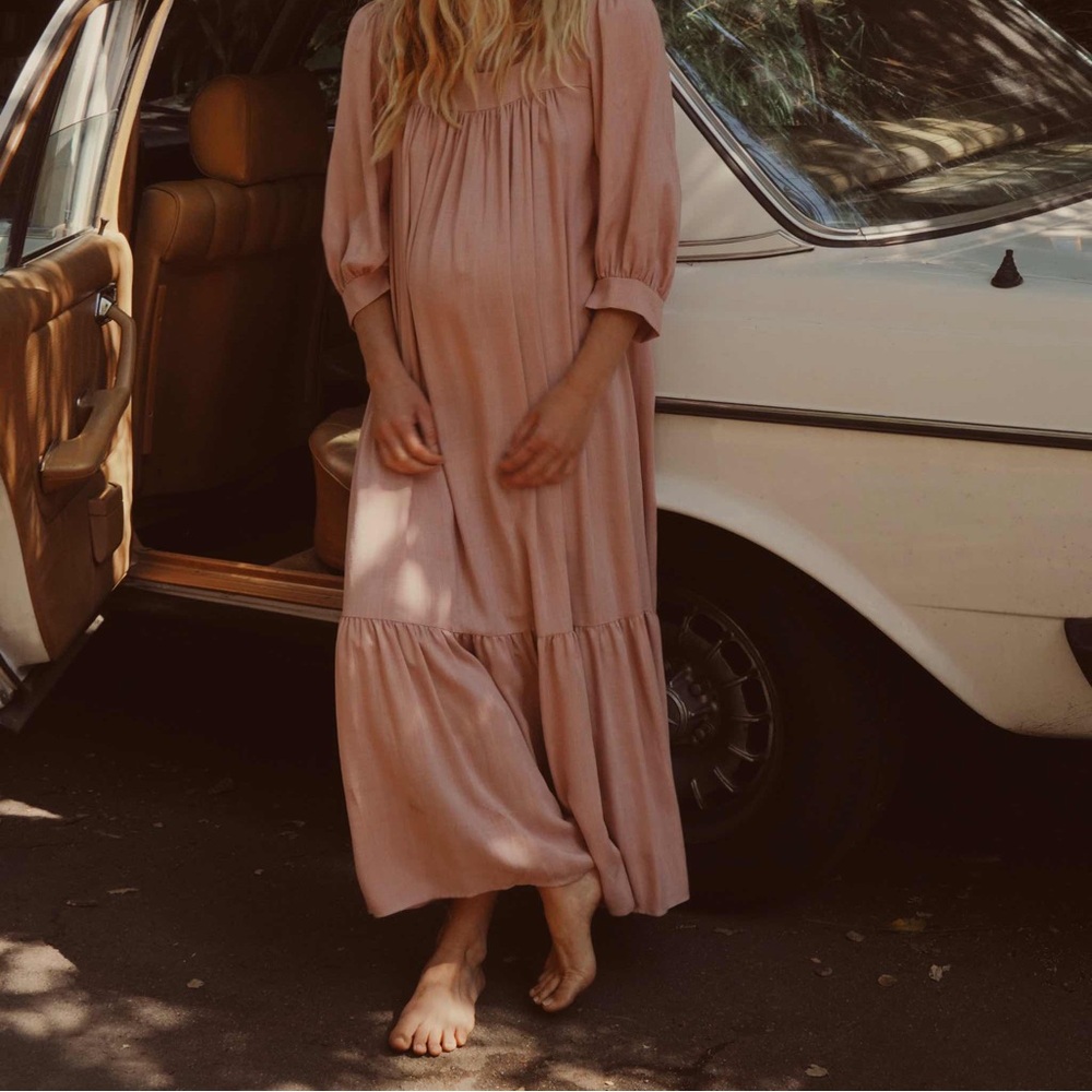 Christy Dawn Pink Maxi Dress